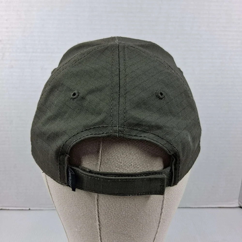 Bear Archery Hat Olive Green Ripstop Embroidered Logo Adjustable Hunting Cap